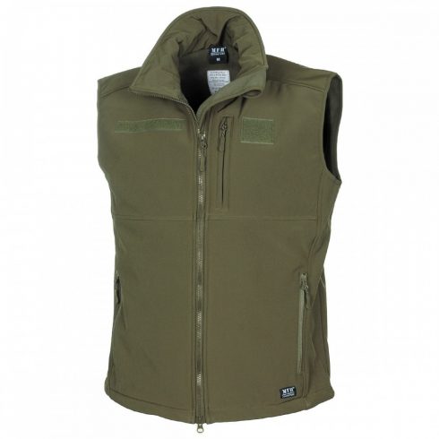 MFH Soft Shell Vest, "Allround", OD green - mellény