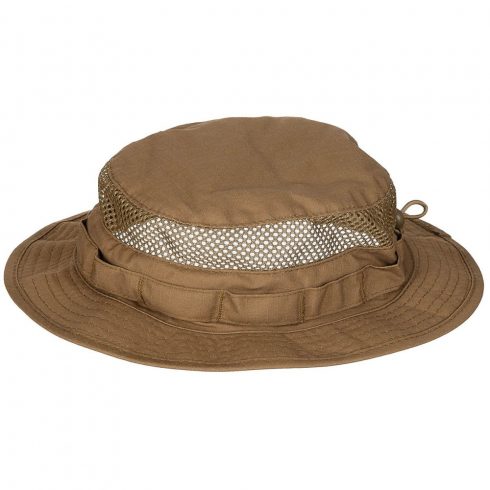 MFH, Bush Hat, "Mesh Boonie", coyote - bozótkalap, hálós, barna
