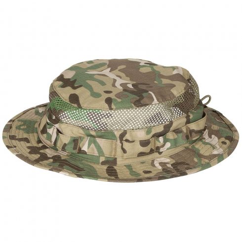 MFH, Bush Hat, "Mesh Boonie", operation-camo - bozótkalap, hálós,  terepmintás