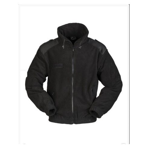 BLACK COLD WEATHER FLEECE JACKET - polár dzseki, fekete