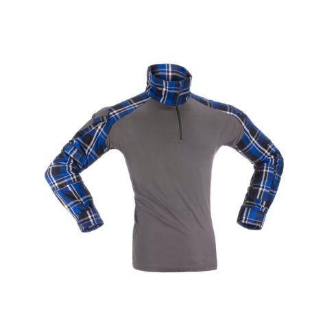 INVADER GEAR Flannel Combat Shirt - taktikai flanel ing - kockás - kék fekete