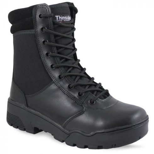 tactical boots zipper