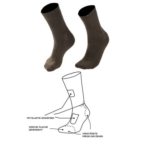 MERINO MIL-TEC® SOCKS - téli zokni, oliva, fekete