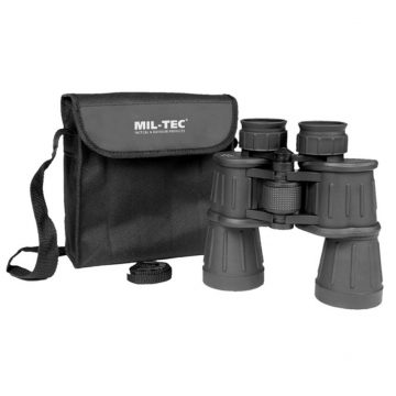 BLACK 7X50 RUBBER COATED BINOCULAR távcső