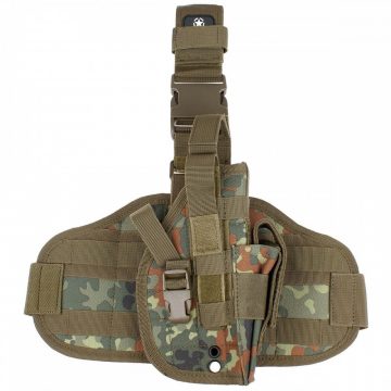   MFH Leg Holster, "MOLLE", right, BW camo - combtok, terepszín, jobbos