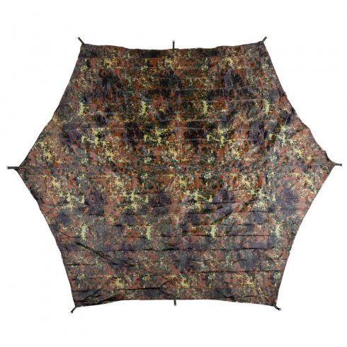 MFH Tarpaulin, "Hexagon-Tarp", flektarn, ca. 340 x 310 cm - hatszögletű ponyva, terepmintás