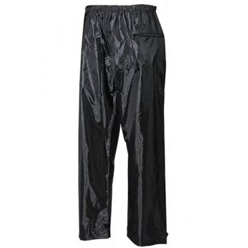   Rainpants Poliester with PVC black M - MFH esőnadrág, fekete, M