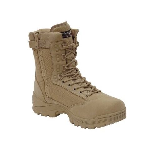 MIL-TEC 12822104 Tactical zip Cipzáras Taktikai Bakancs - Khaki/Homokszínű